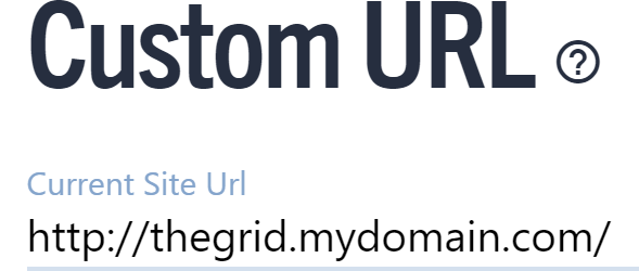 Custom URL